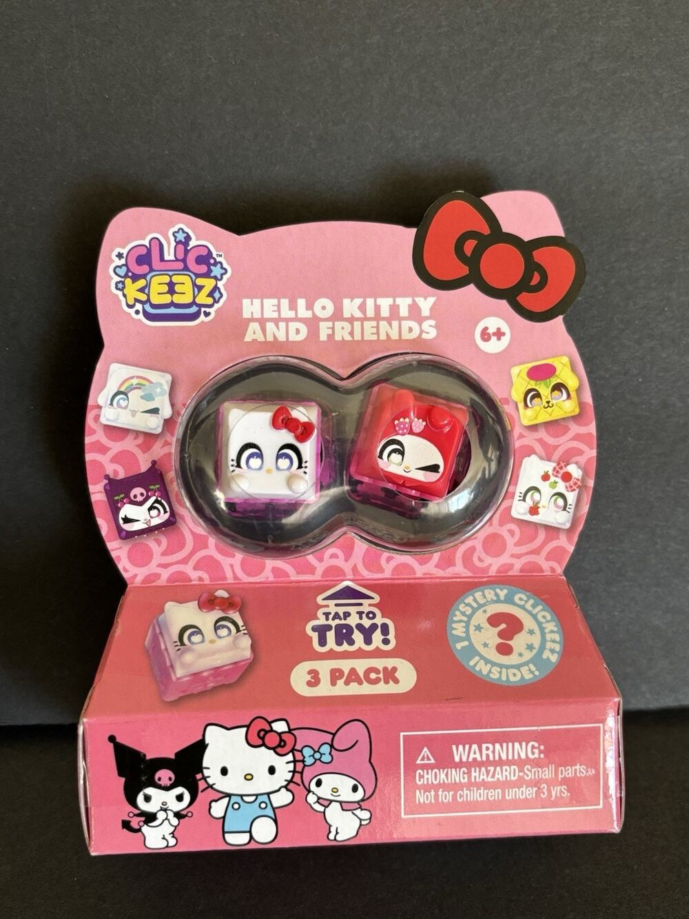 Clickeez Series 1 Hello Kitty, Melody 3-Pack Collectible Character Keyboard Keys